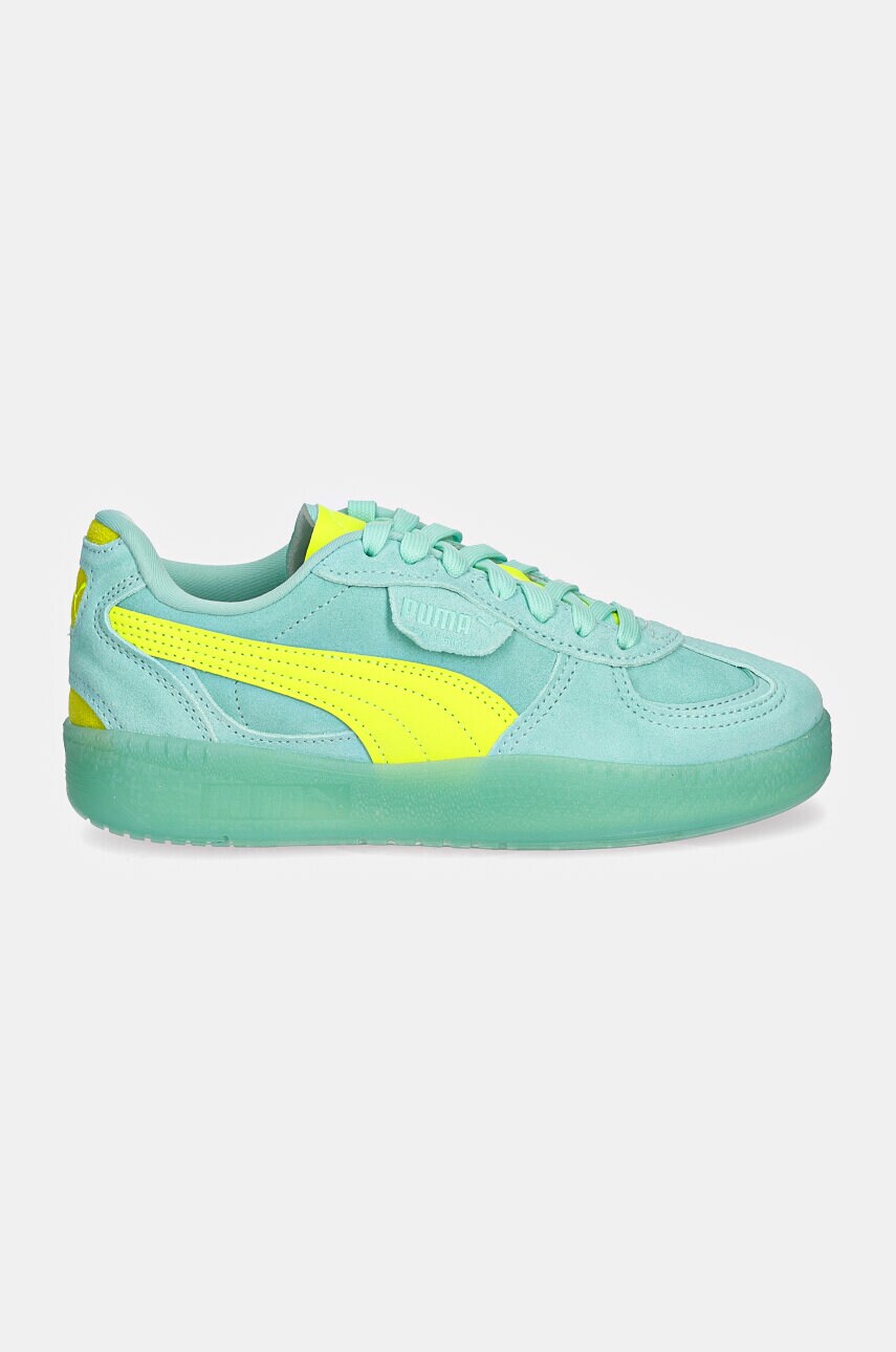 Замшеві кросівки Puma Palermo Moda Xtra колір бірюзовий 398534