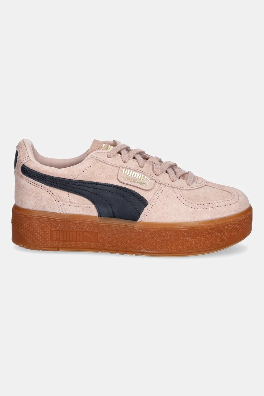 Замшеві кросівки Puma Palermo Elevata Wns колір рожевий 399348