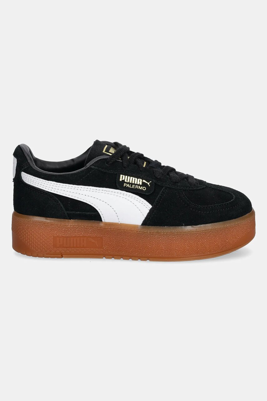 Замшеві кросівки Puma Palermo Elevata Wns колір чорний 399348