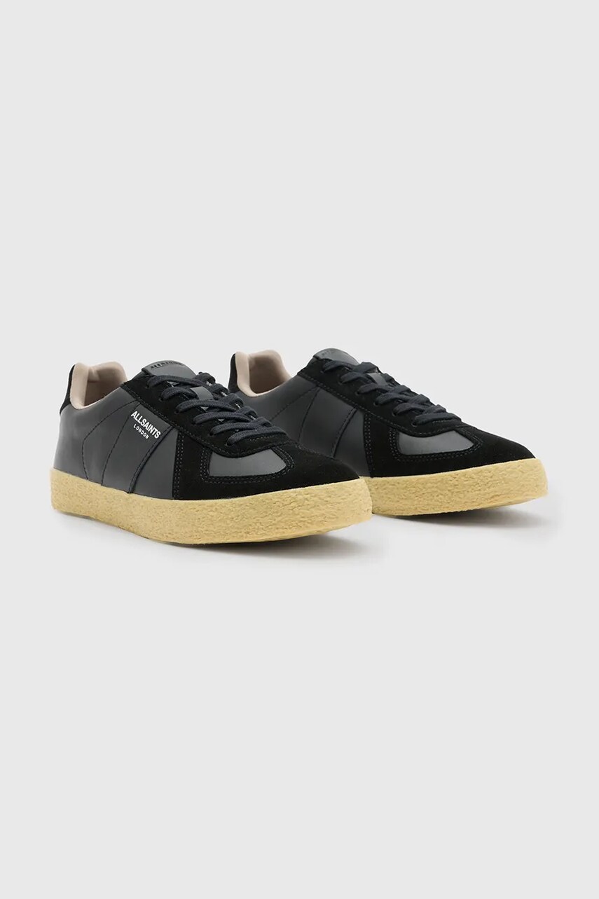 Шкіряні кросівки AllSaints Jaimee Sneaker колір чорний W069FB