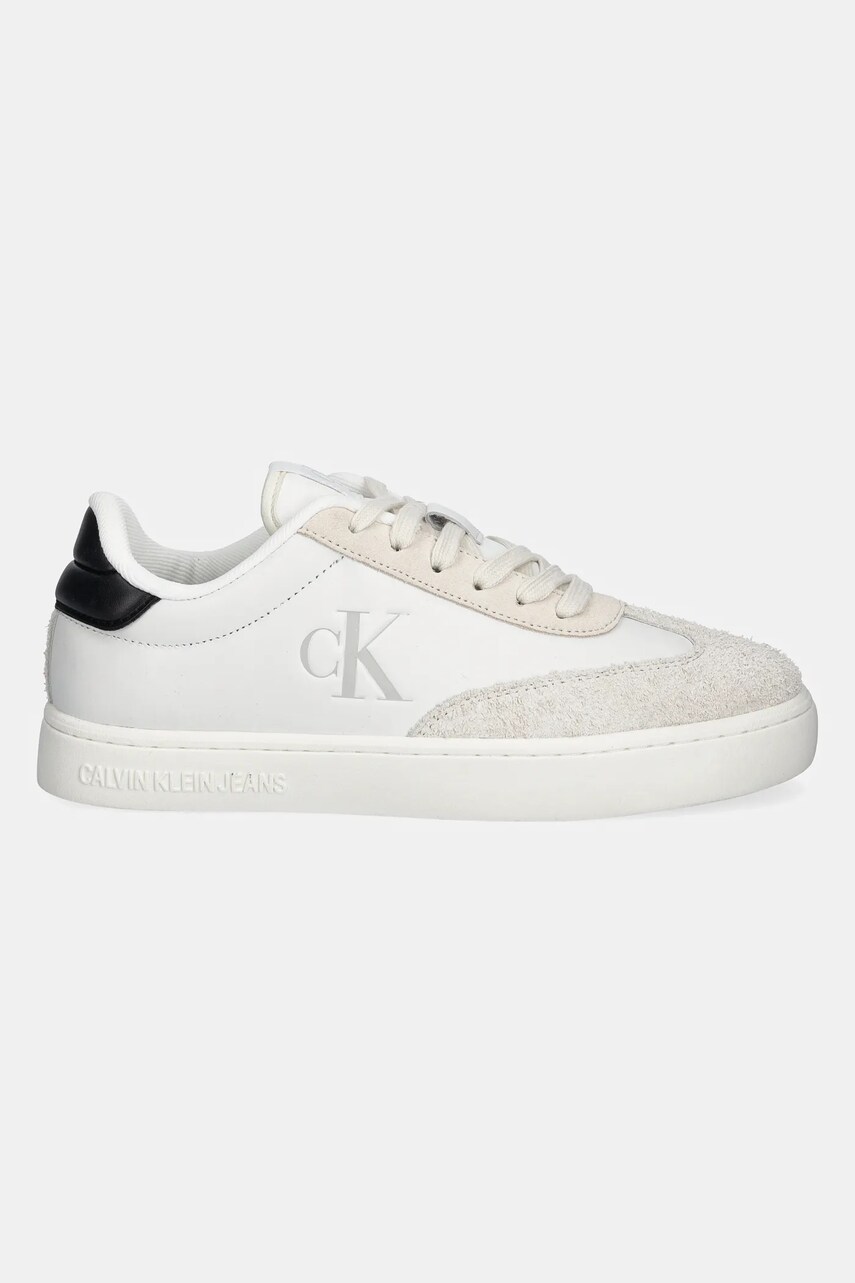 Шкіряні кросівки Calvin Klein Jeans CLASSIC CUPSOLE LOW колір білий YM0YM01272