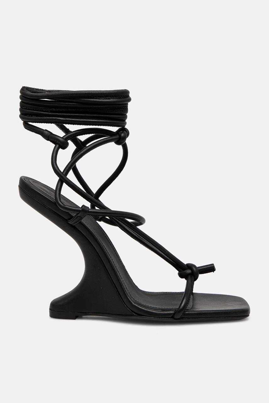 Шкіряні сандалі Rick Owens Lilies CANTILEVER 11 PENTA колір чорний LI02D5806LLP