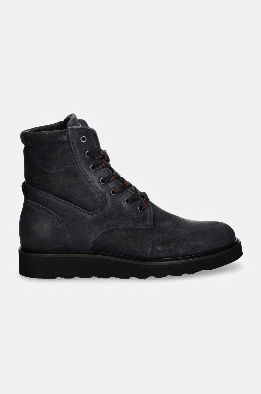 Черевики з нубуку PS Paul Smith Buck колір синій M2S.BUC02.NSUE