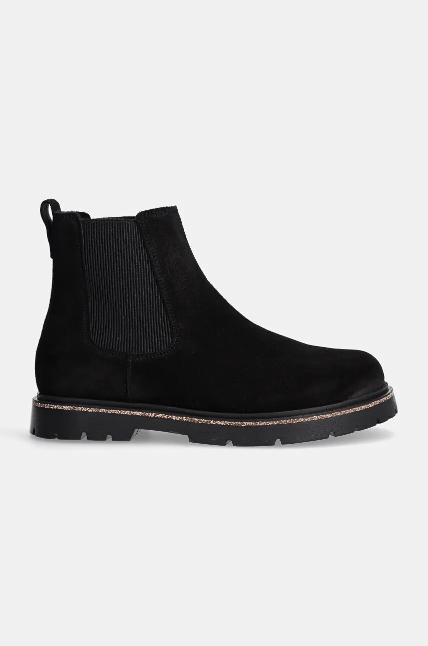 Замшеві черевики Birkenstock Highwood Slip On Mid чоловічі колір чорний 1028138