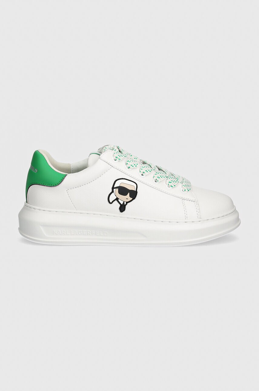 Шкіряні кросівки Karl Lagerfeld KAPRI MENS колір білий KL52528
