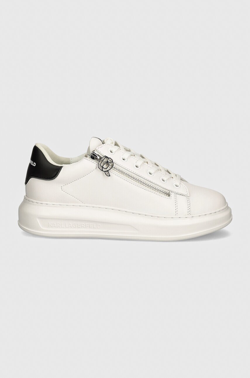 Шкіряні кросівки Karl Lagerfeld KAPRI MENS колір білий KL52564