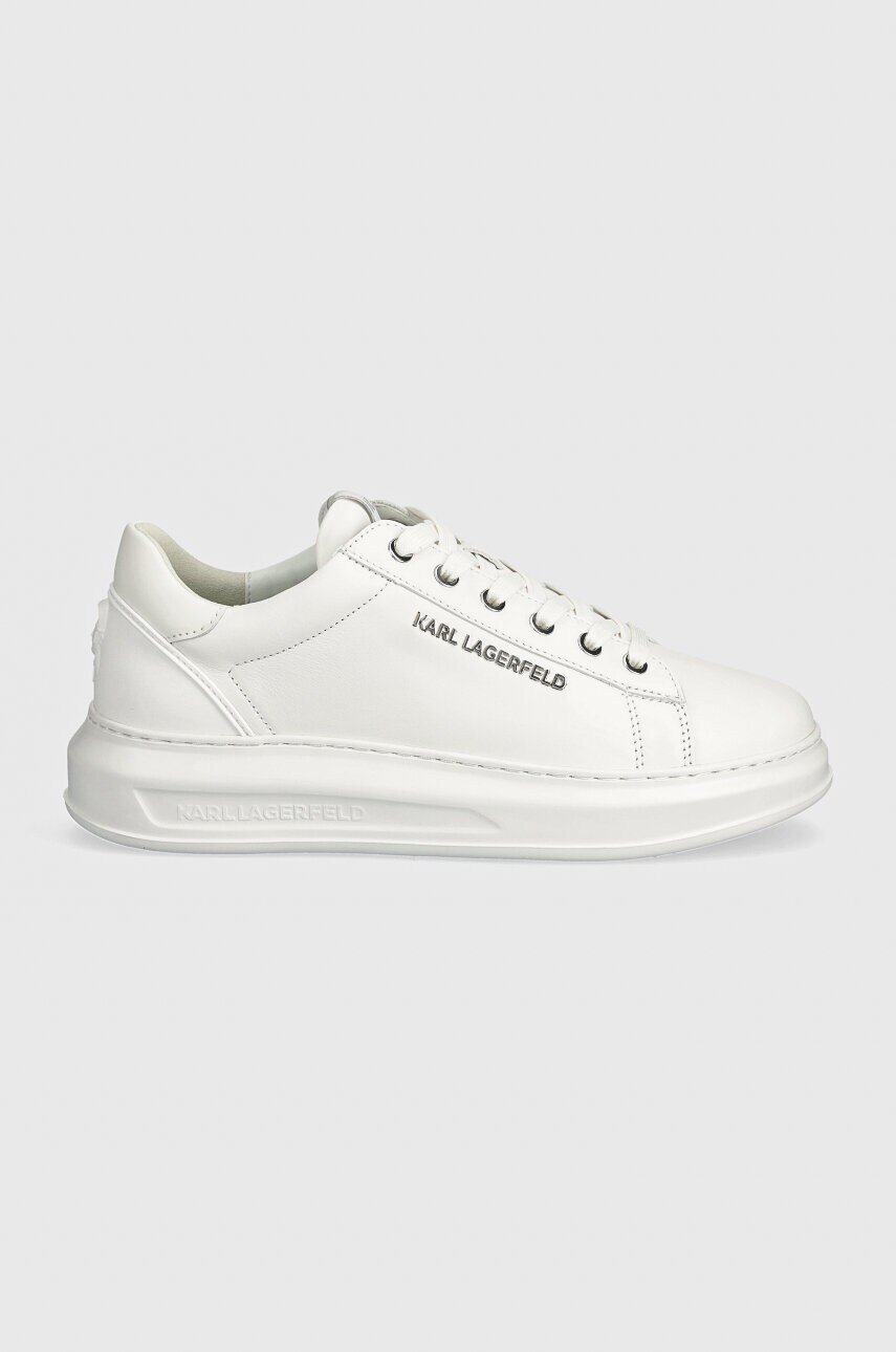 Шкіряні кросівки Karl Lagerfeld KAPRI MENS колір білий KL52575N