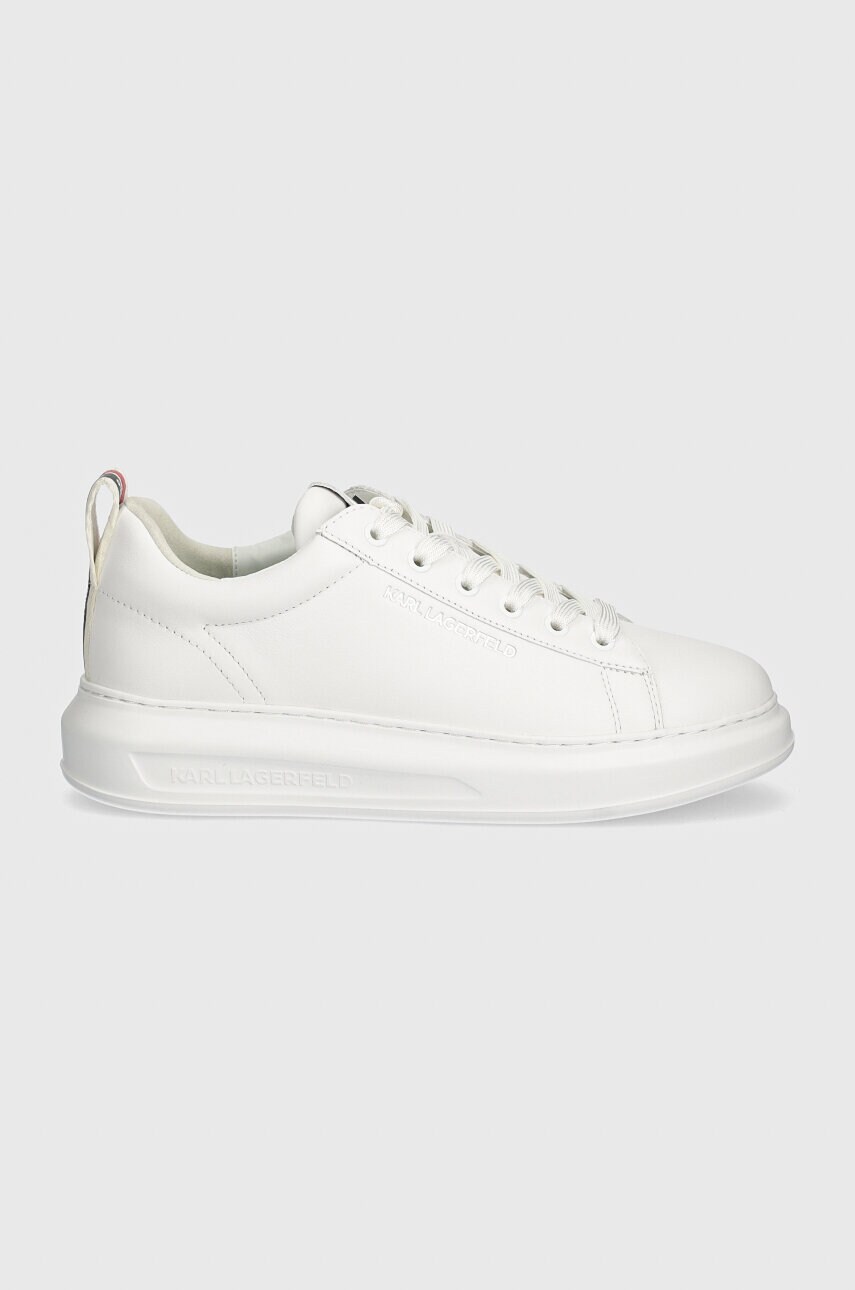 Шкіряні кросівки Karl Lagerfeld KAPRI MENS колір білий KL52514A