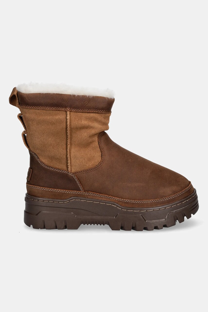 Замшеві чоботи UGG Heritage Pull On Trailgazer колір коричневий 1158213-CHE