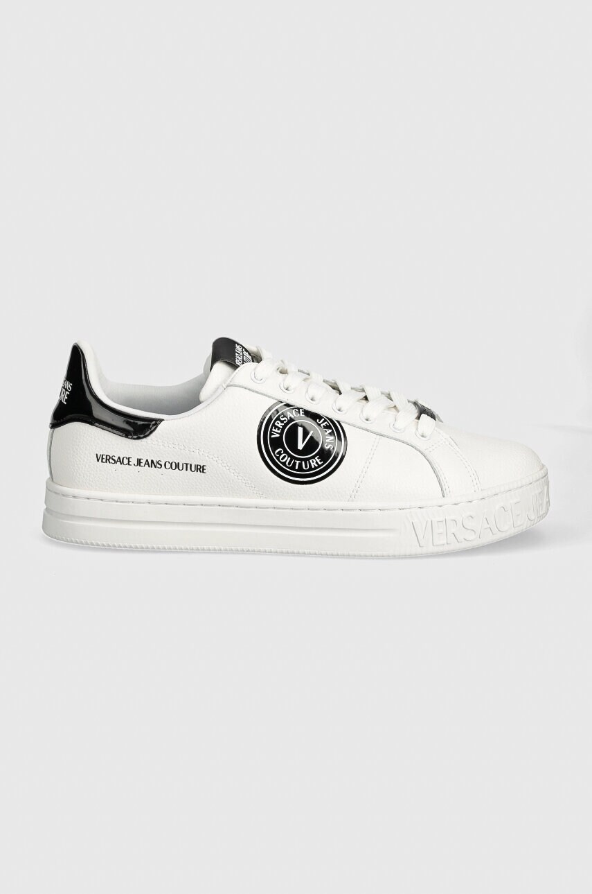 Шкіряні кросівки Versace Jeans Couture Court 88 колір білий 77YA3SK1 ZP332 L02