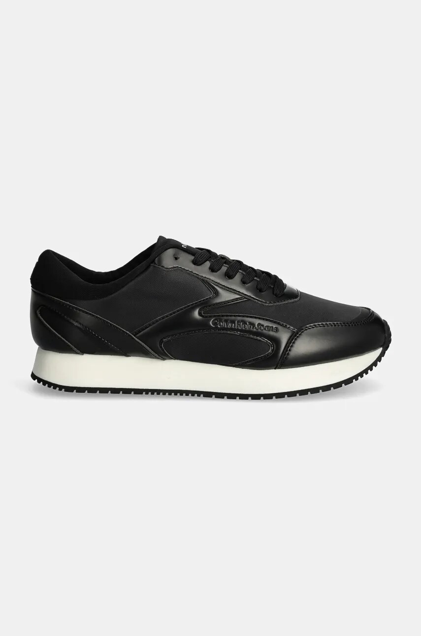 Кросівки Calvin Klein Jeans RETRO RUNNER MULTILAYER колір чорний YM0YM01117