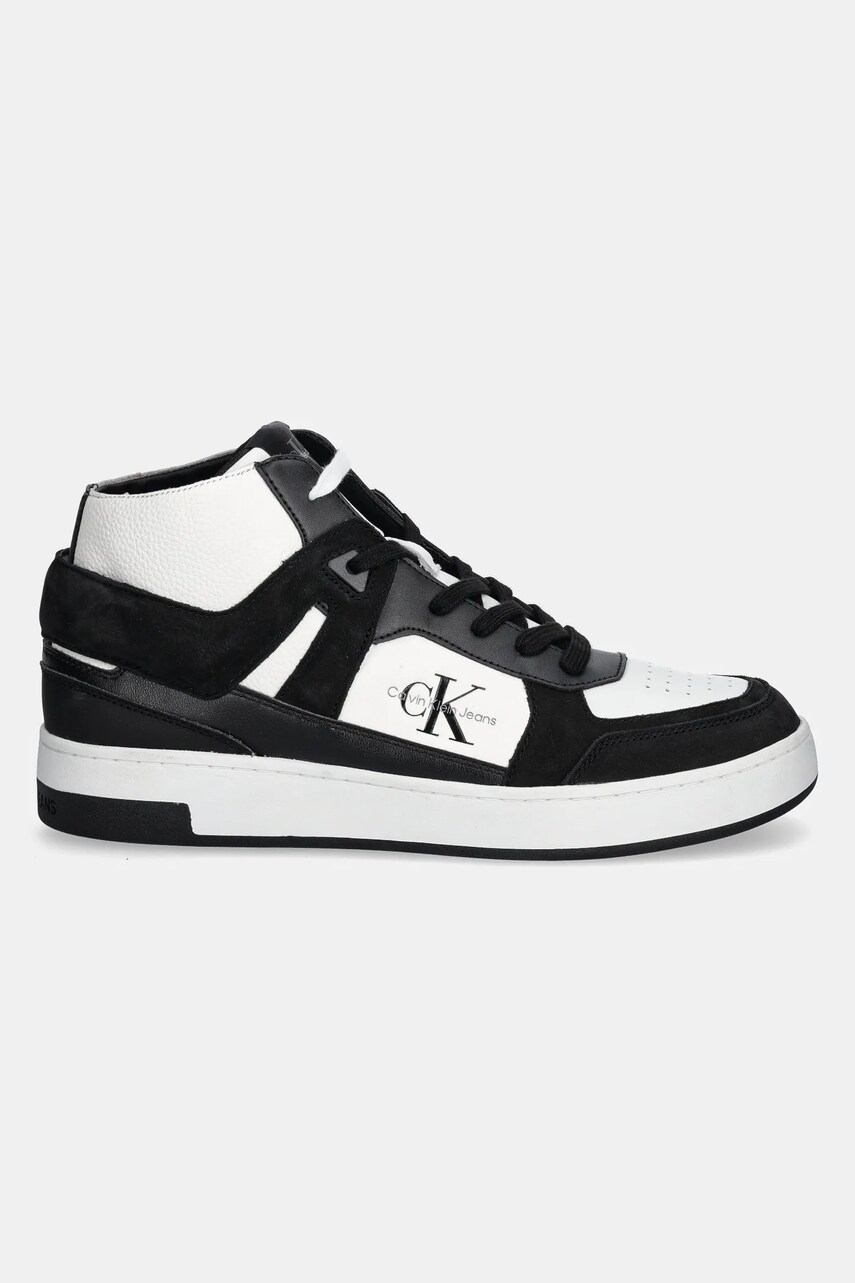Кросівки Calvin Klein Jeans BASKET CUP MID LACEUP AUTHENTIC колір чорний YM0YM01109