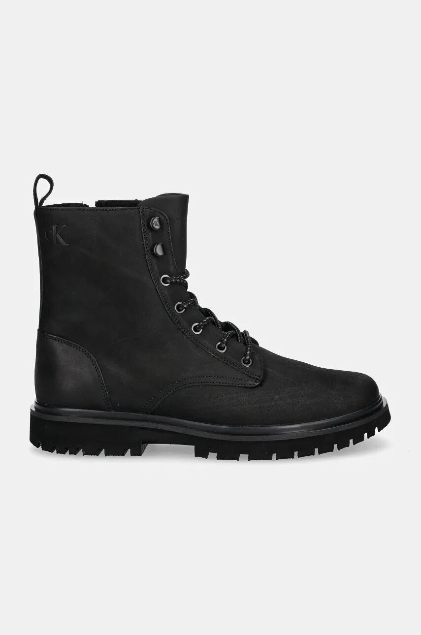 Черевики Calvin Klein Jeans EVA BOOT MID LACEUP REBELLIOUS чоловічі колір чорний YM0YM01071