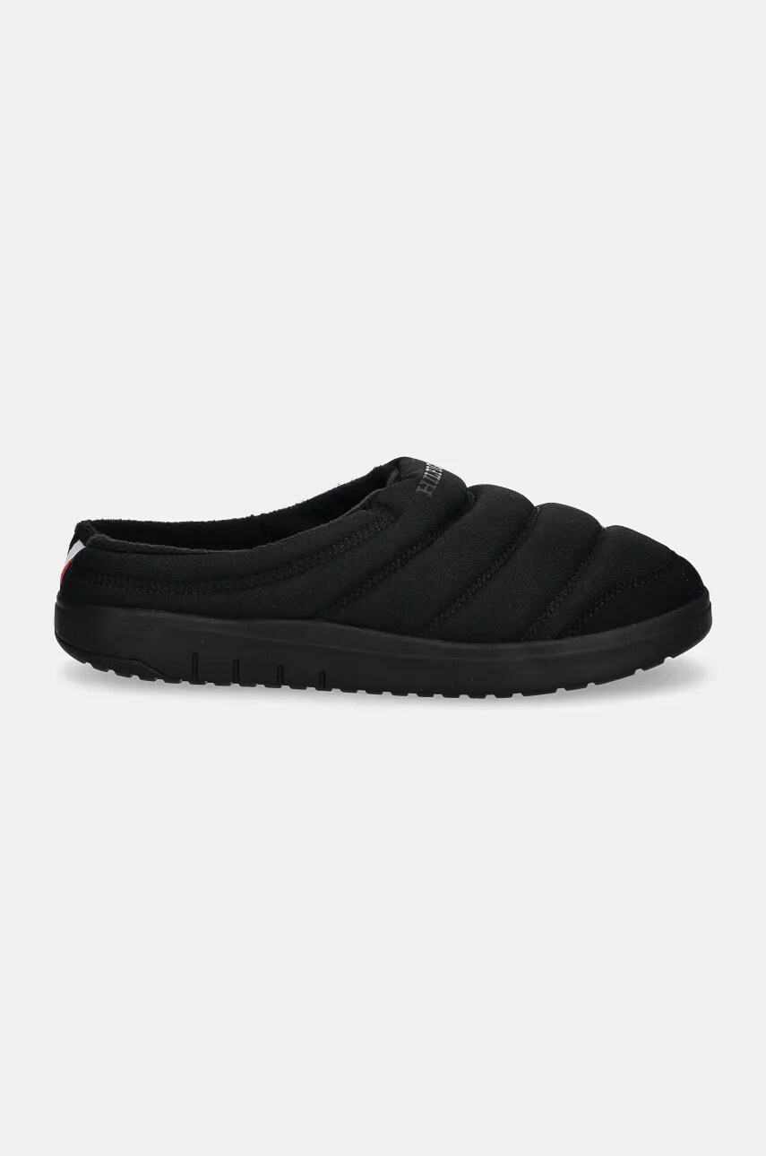 Тапочки Tommy Hilfiger COMFORT WARM TEXTILE HOUSE SHOE колір чорний FM0FM05158