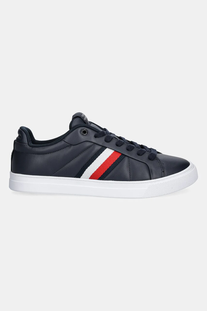 Кросівки Tommy Hilfiger ICON COURT LTH STRIPES колір синій FM0FM05163