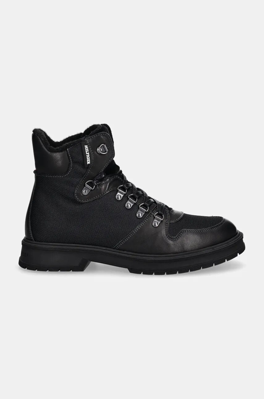 Черевики Tommy Hilfiger HILFIGER WARM CORDURA MIX BOOT чоловічі колір чорний FM0FM05180