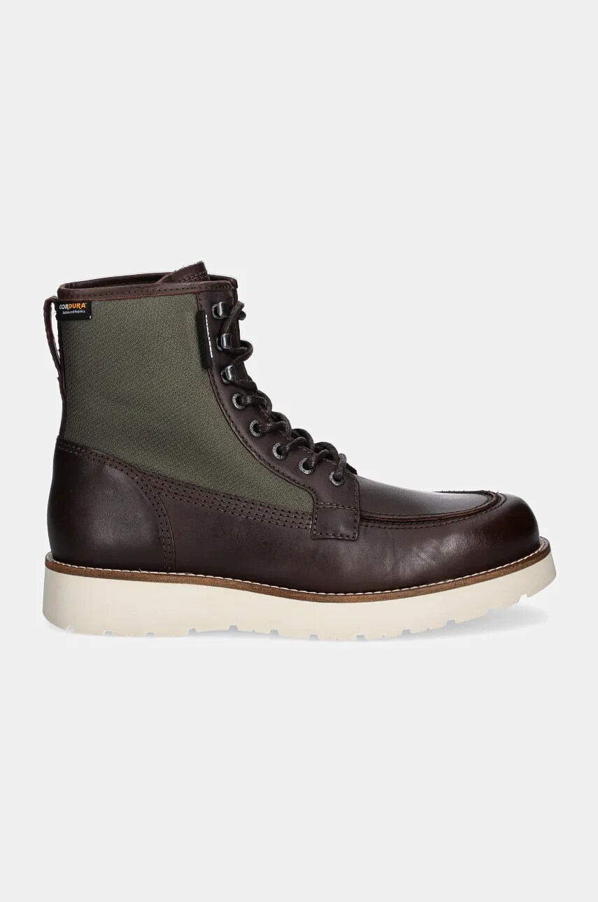 Черевики Tommy Hilfiger TH AMERICAN MIX CORDURA BOOT чоловічі колір коричневий FM0FM05196
