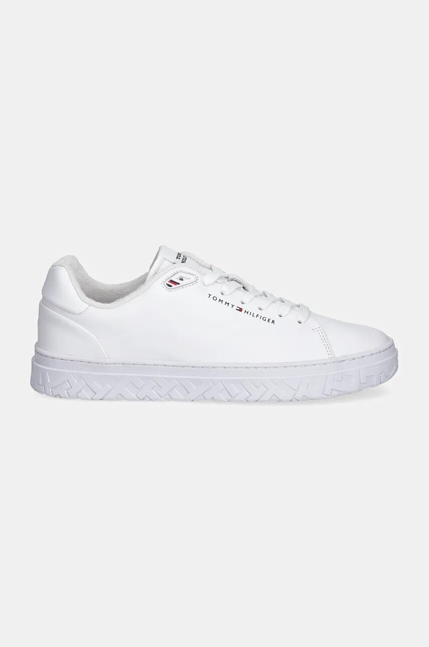 Шкіряні кросівки Tommy Hilfiger COURT THICK CUPSOLE LEATHER колір білий FM0FM05208