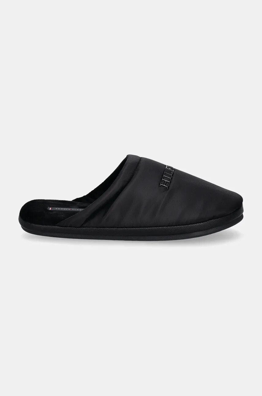 Тапочки Tommy Hilfiger NYLON HILFIGER HOUSE SHOE колір чорний FM0FM05225