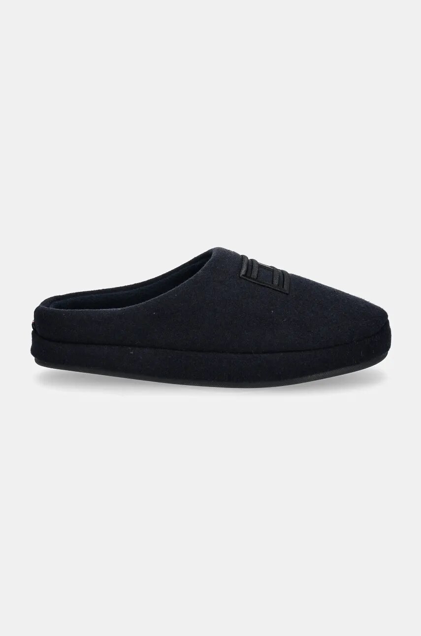 Тапочки Tommy Hilfiger FLAG WARM FELT HOUSE SHOE колір синій FM0FM05227