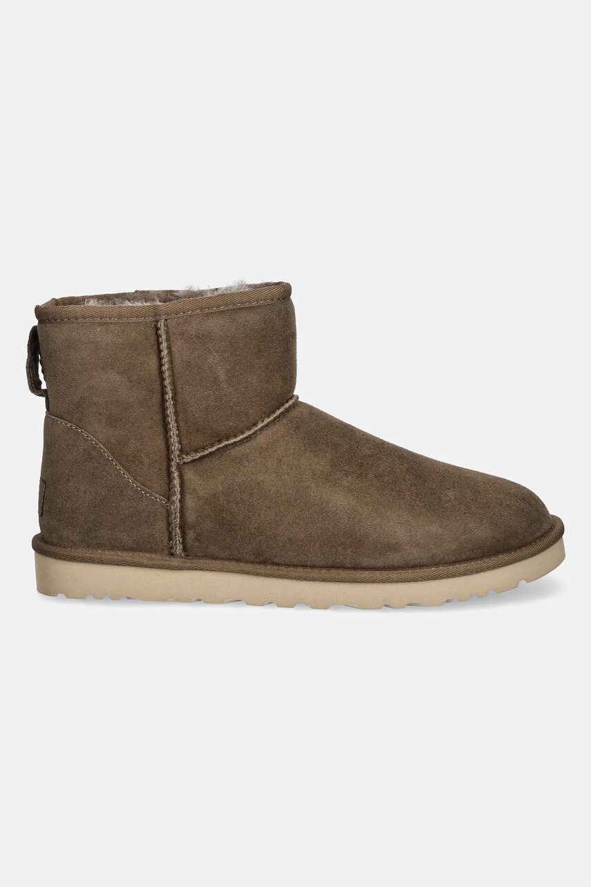 Замшеві чоботи UGG Classic Mini колір коричневий 1002072-HCK