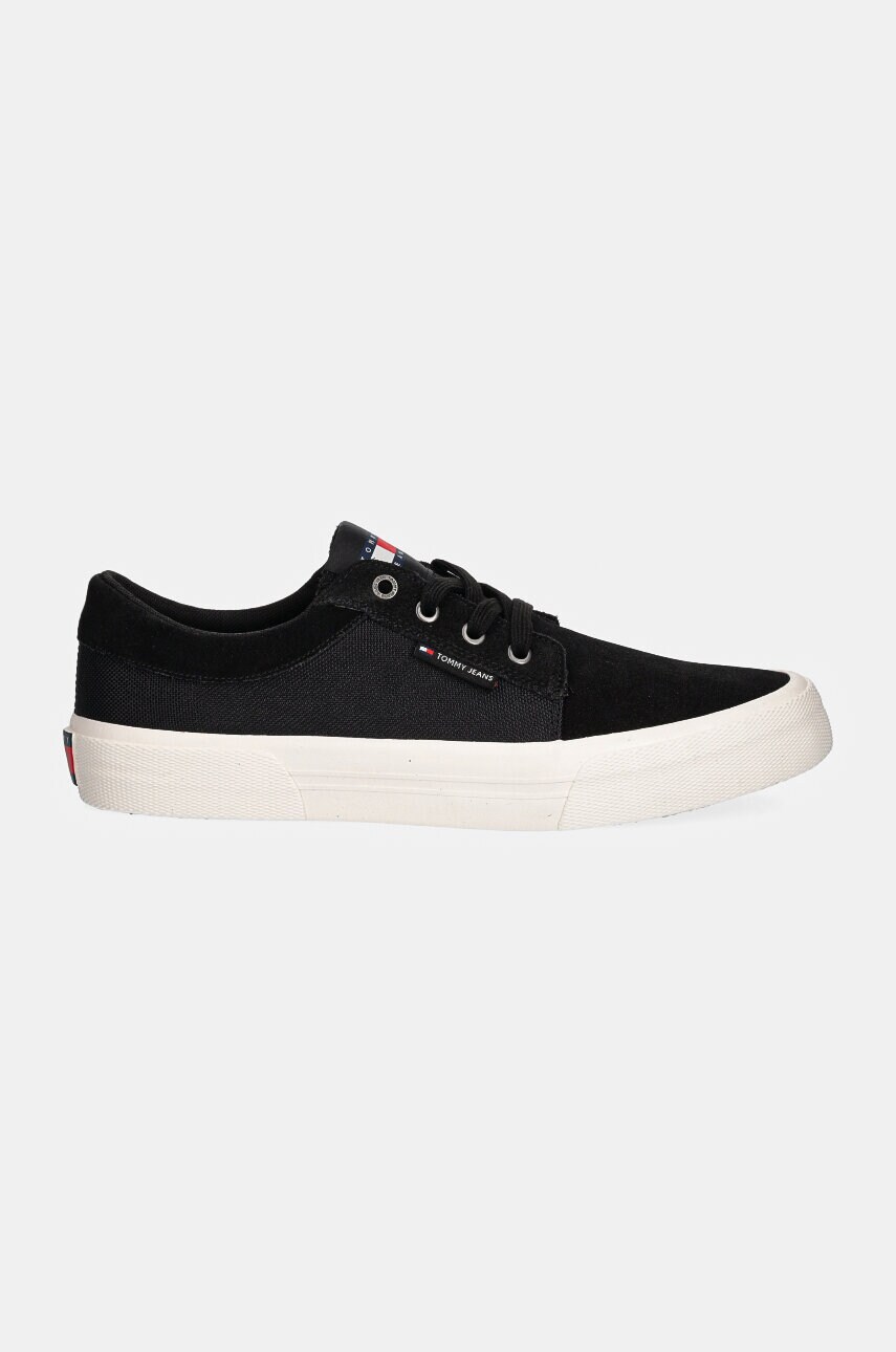 Купити Кеди Tommy Jeans TJM VULC. SKATER MIX MATERIAL чоловічі колір чорний EM0EM01456 – головне зображення