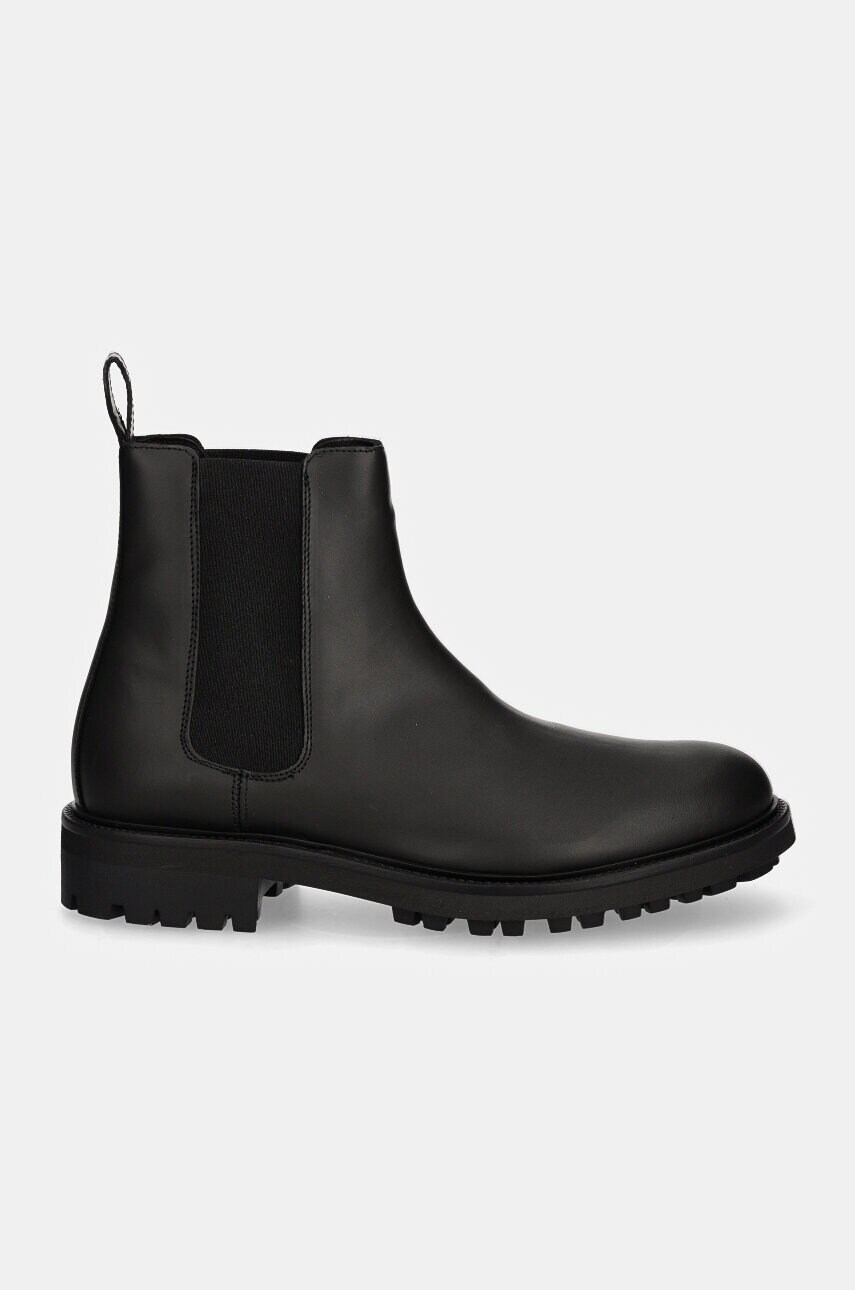 Шкіряні черевики Calvin Klein CHELSEA BOOT RUB чоловічі колір чорний HM0HM01610