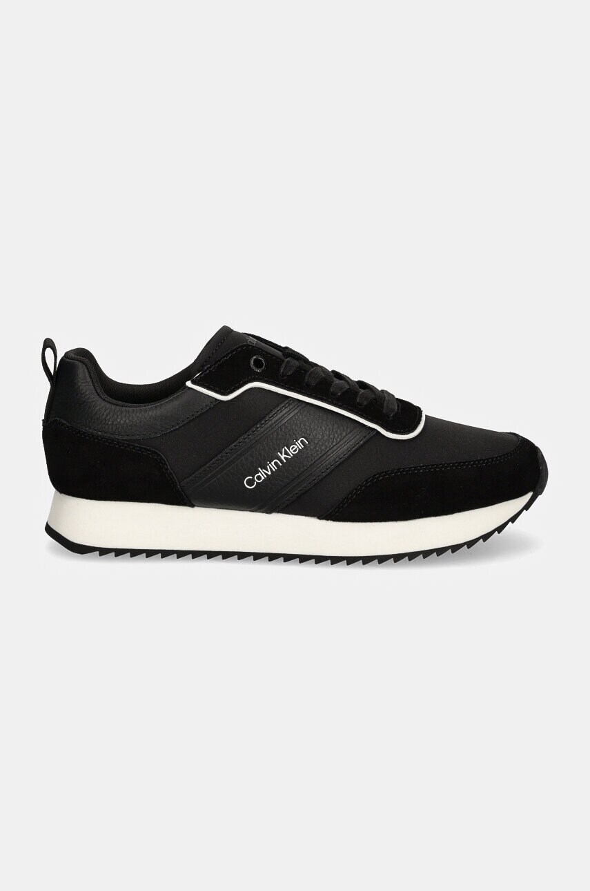 Кросівки Calvin Klein LOW TOP LACE UP MIX колір чорний HM0HM01554