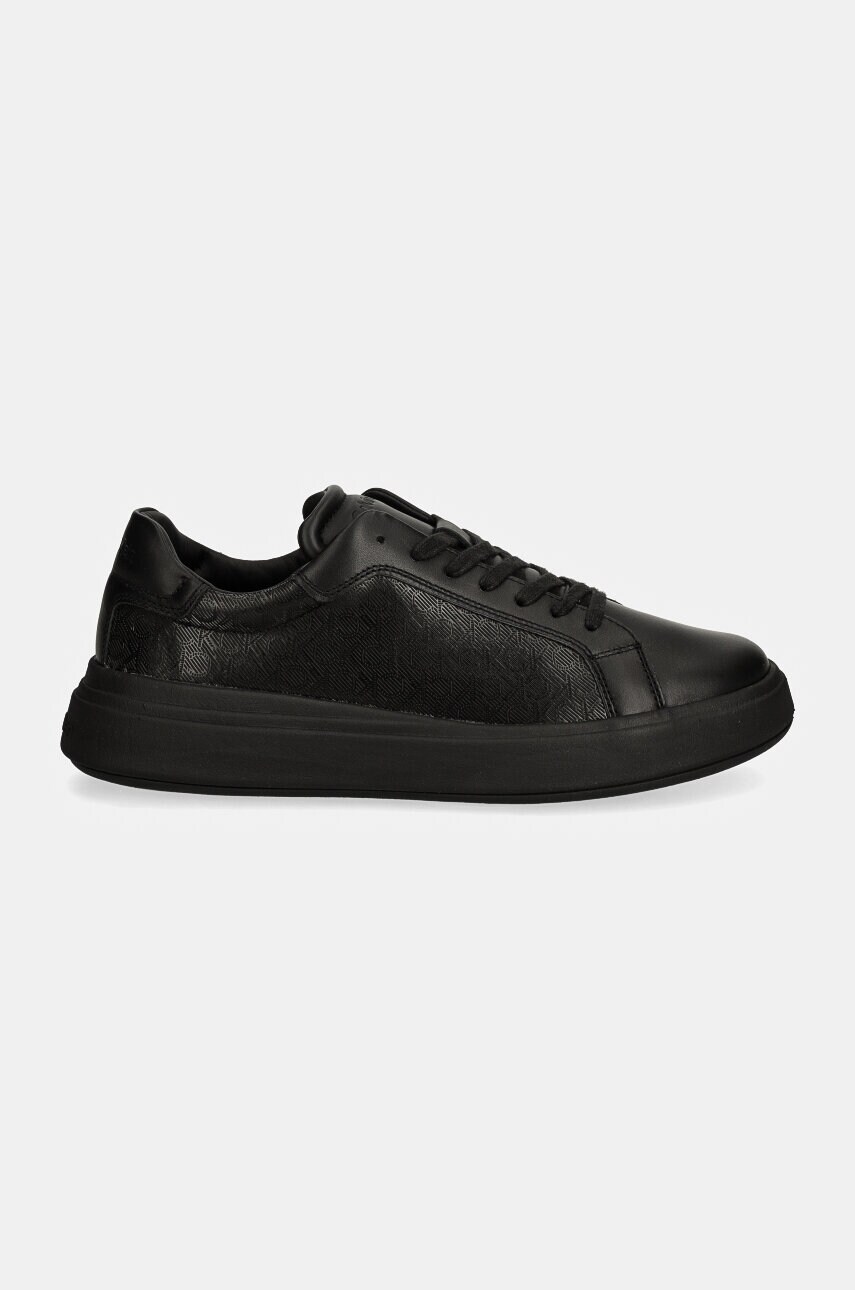 Кросівки Calvin Klein LOW TOP LACE UP LTH MONO колір чорний HM0HM01557