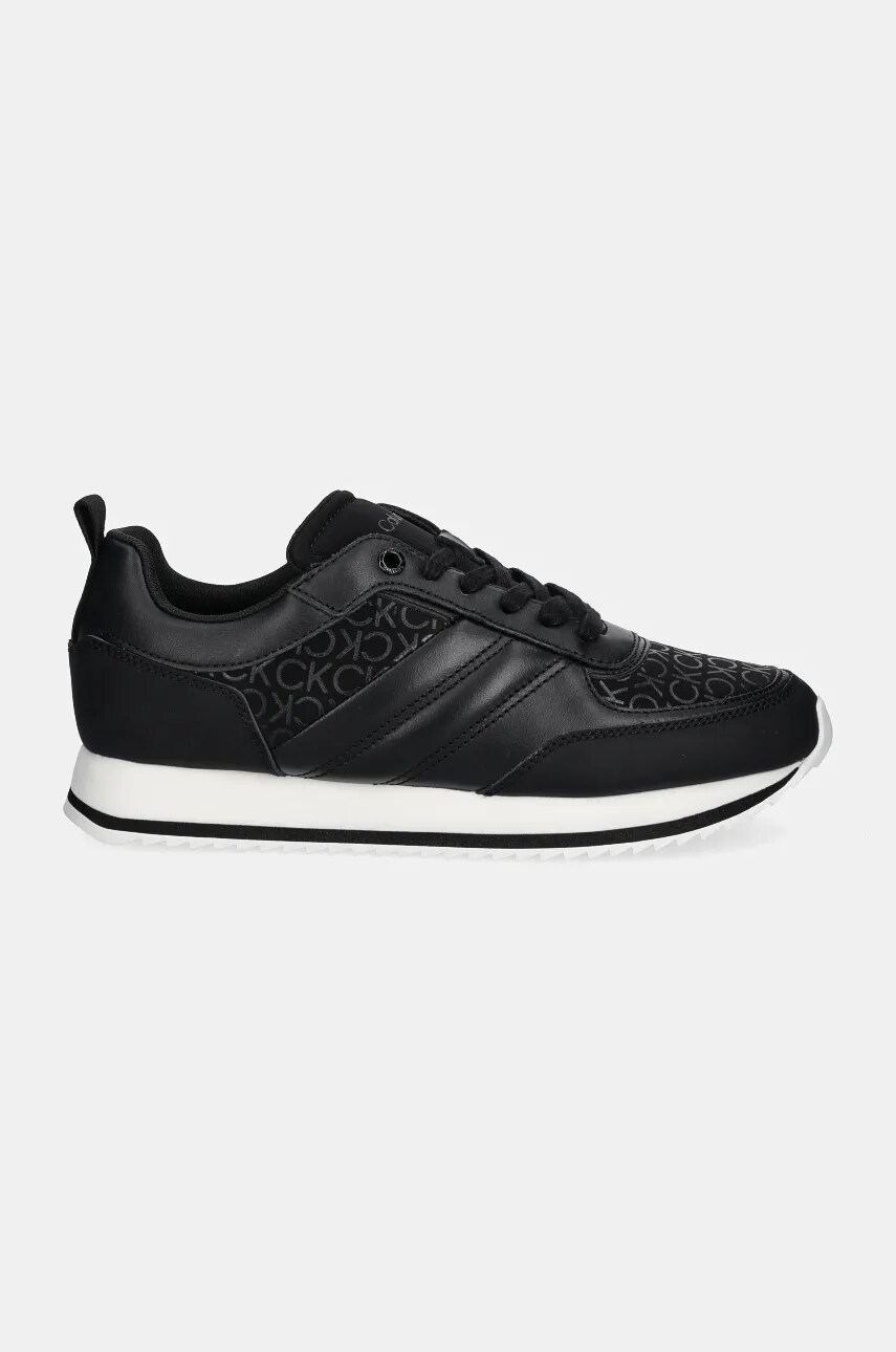 Кросівки Calvin Klein LOW TOP LACE UP REPR MONO колір чорний HM0HM01595