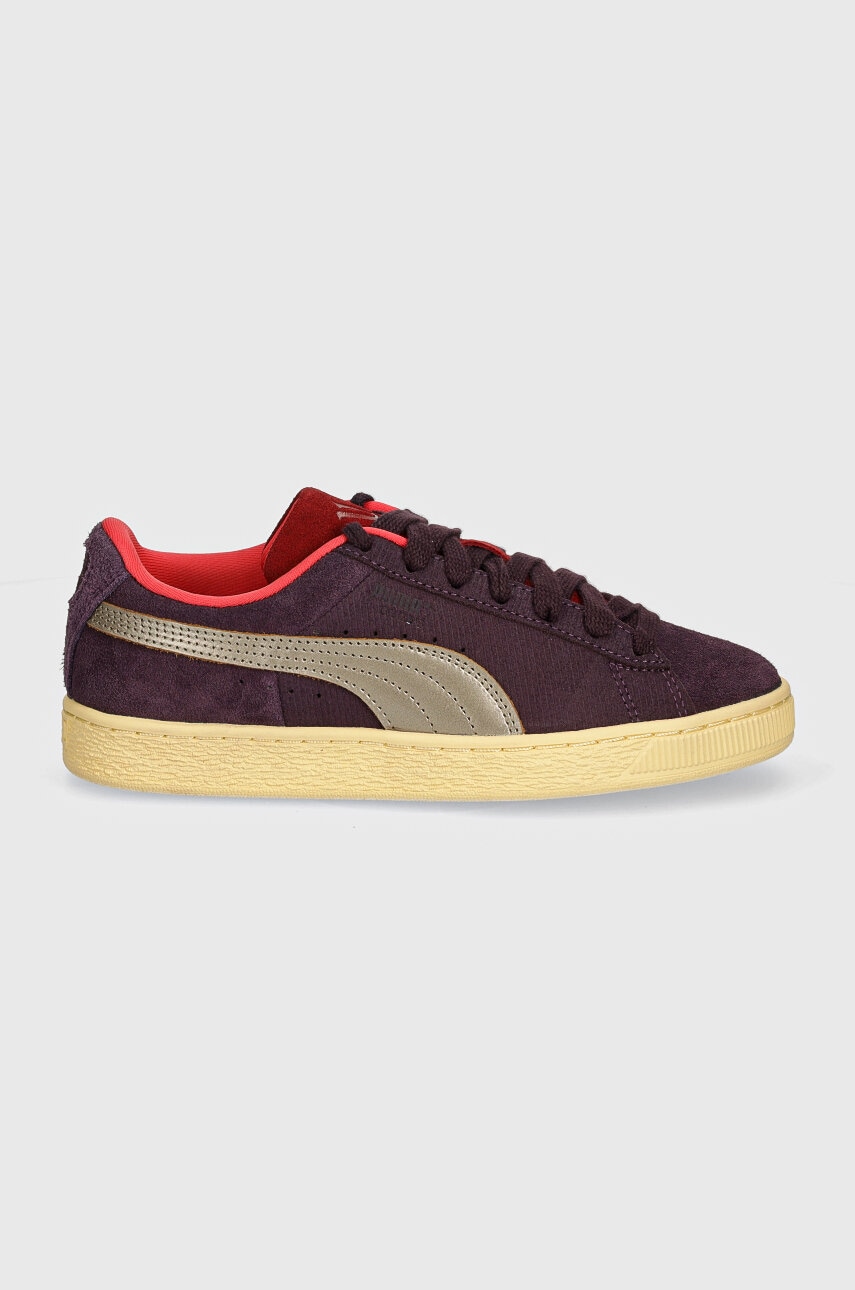 Замшеві кросівки Puma Suede Play Paris колір фіолетовий 398190
