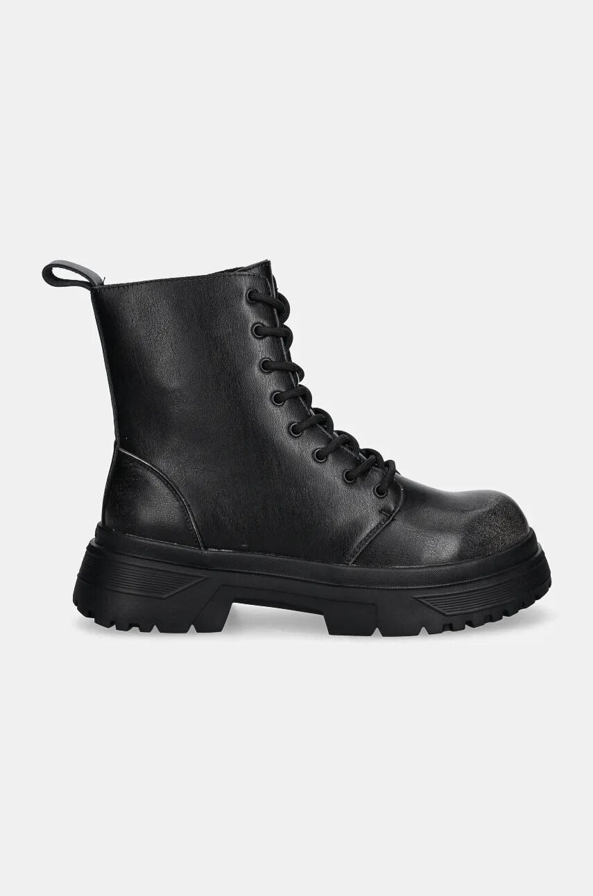 Шкіряні черевики Guess PALERMO BOOT чоловічі колір чорний FMFPAL ELE11
