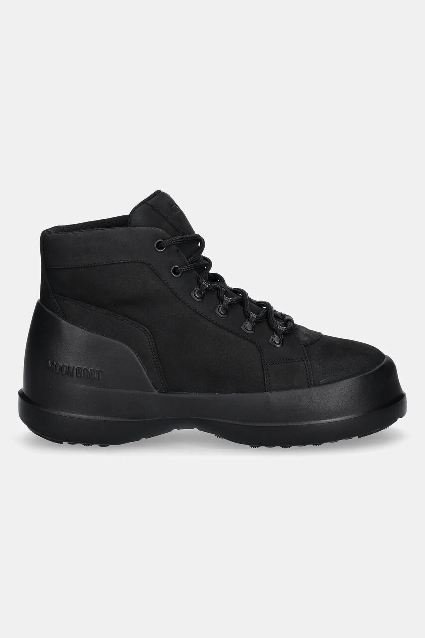 Черевики з нубуку Moon Boot MB LUNA TREK MID NUBUCK колір чорний 80D2480070 N001