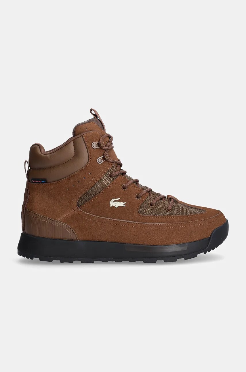 Високі черевики Lacoste Urban Breaker Sneakers чоловічі колір коричневий 48CMA0015