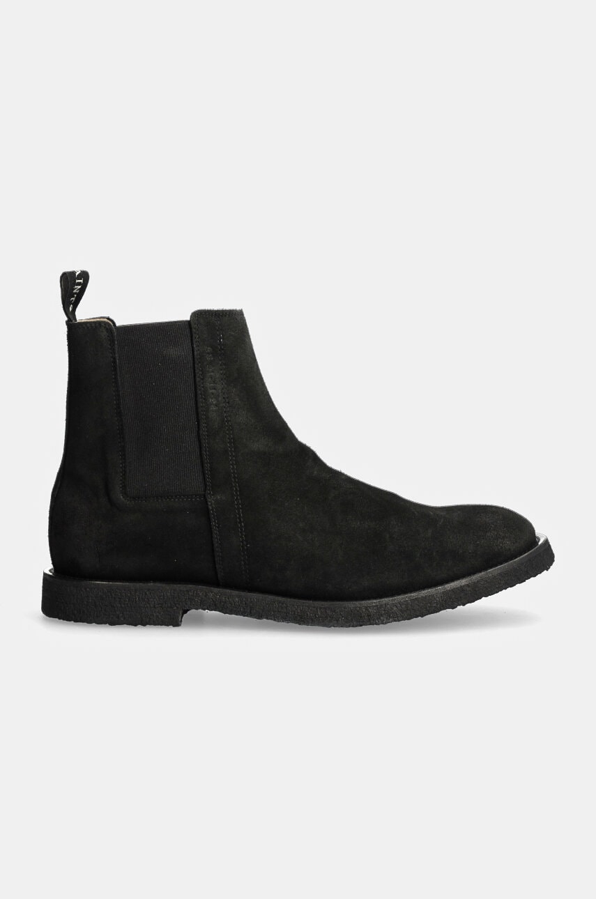 Замшеві черевики AllSaints Rhett Suede Boot чоловічі колір чорний M046FB