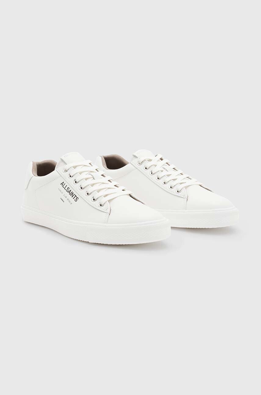 Шкіряні кросівки AllSaints Undgrnd Lthr Low Top колір білий M058FB