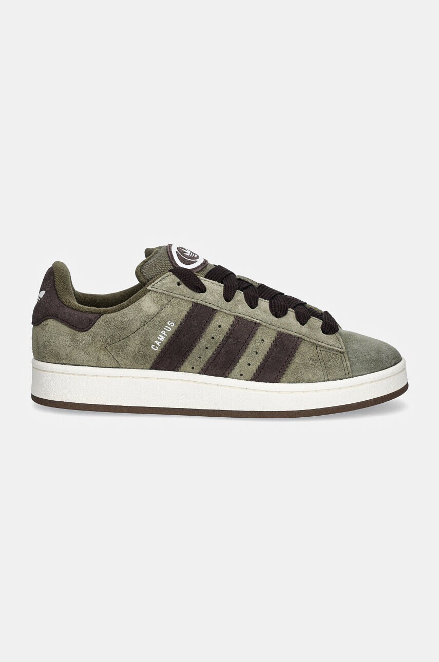Замшеві кросівки adidas Originals Campus 00s колір зелений ID1418
