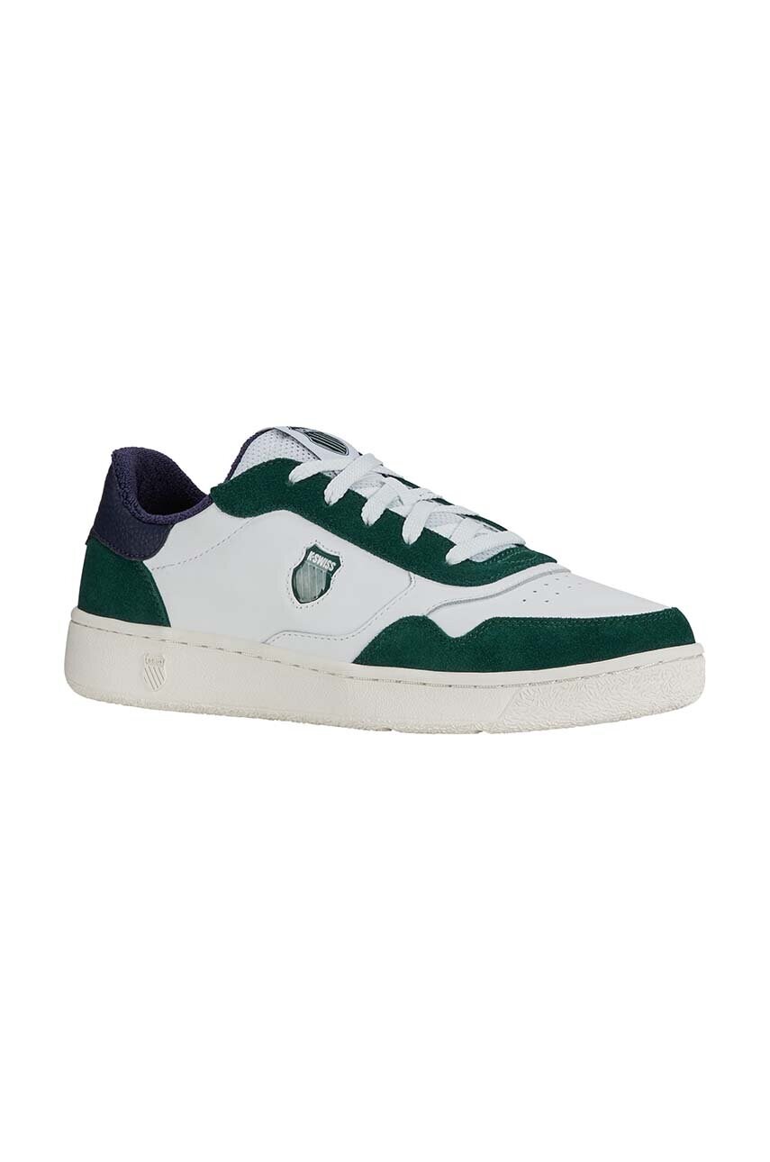 Шкіряні кросівки K-Swiss SLAMMSHIELD II колір зелений 04312.378.M