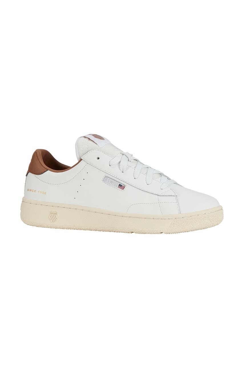 Шкіряні кросівки K-Swiss SLAMMKLUB CC колір білий 08911.927.M