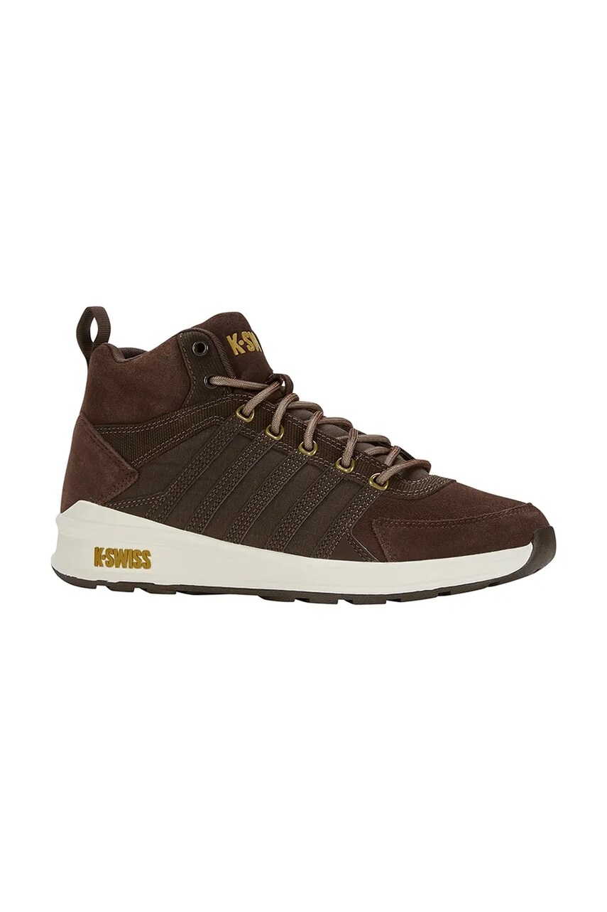 Купити Шкіряні кросівки K-Swiss VISTA TRAINER MID WNT колір коричневий 07145.229.M – головне зображення