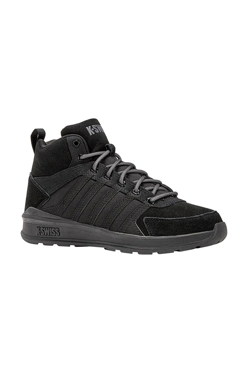 Шкіряні кросівки K-Swiss VISTA TRAINER MID WNT колір чорний 07145.010.M