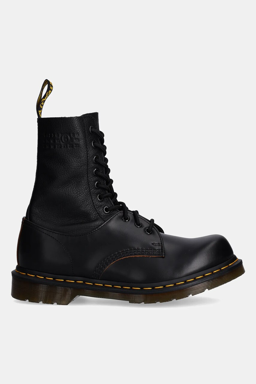 Шкіряні черевики MM6 Maison Margiela x Dr. Martens колір чорний SH3WU0009.P8030