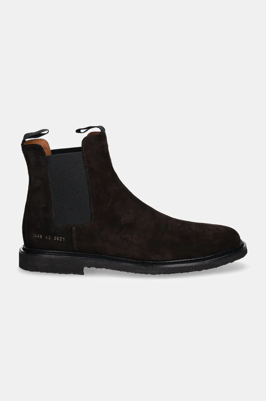 Замшеві черевики Common Projects Chelsea in Waxed Suede чоловічі колір коричневий 2446