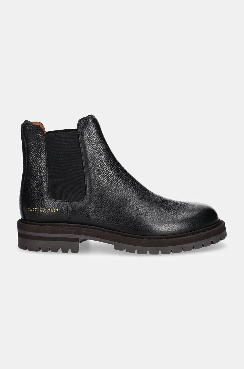 Шкіряні черевики Common Projects Chelsea Workboot in Leather чоловічі колір чорний 2447