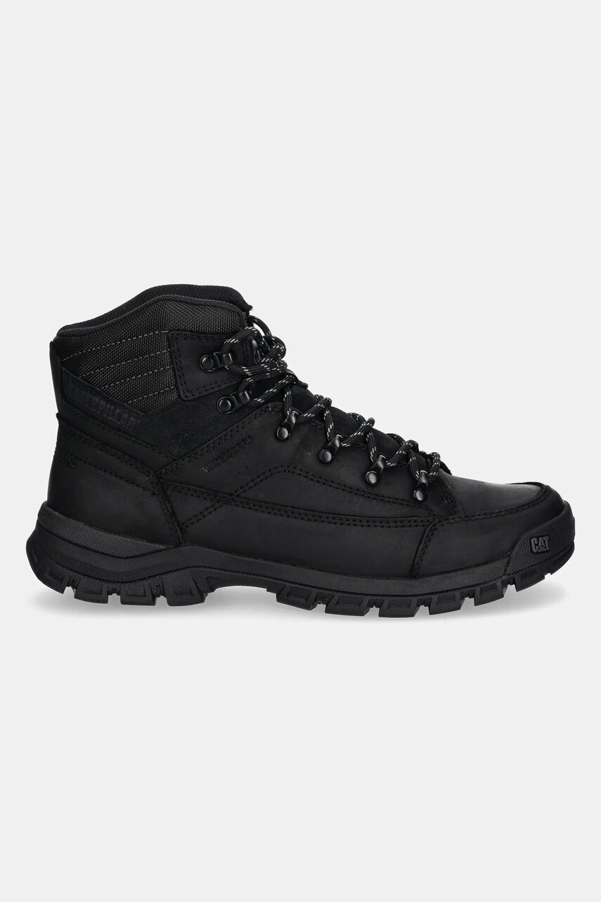 Шкіряні черевики Caterpillar THRESHOLD HIKER WP чоловічі колір чорний P725957