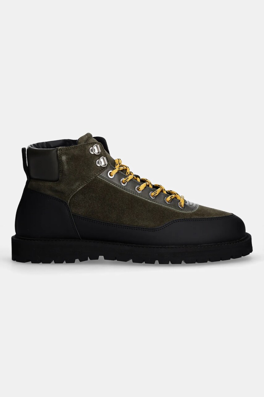 Шкіряні черевики GARMENT PROJECT Olaf Lace-Up Boot чоловічі колір зелений GPF2605