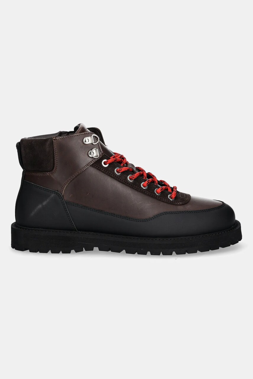 Шкіряні черевики GARMENT PROJECT Olaf Lace-Up Boot чоловічі колір коричневий GPF2608