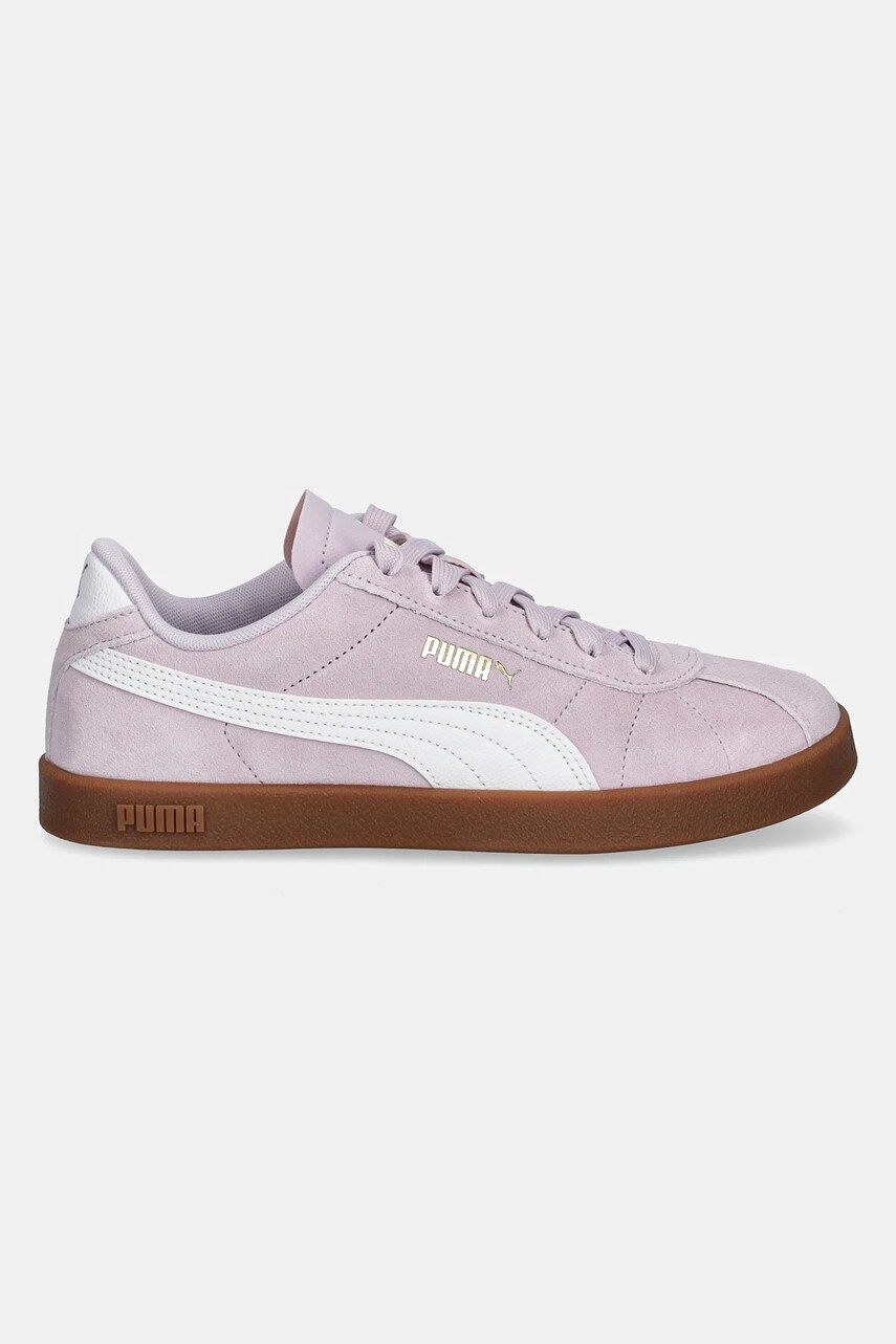 Замшеві кросівки Puma Puma Club II колір фіолетовий 397444