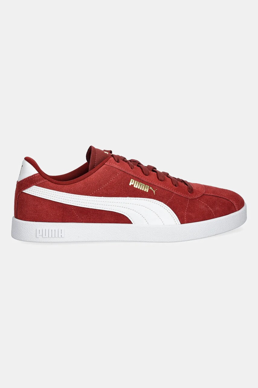 Замшеві кросівки Puma Puma Club II колір бордовий 397444