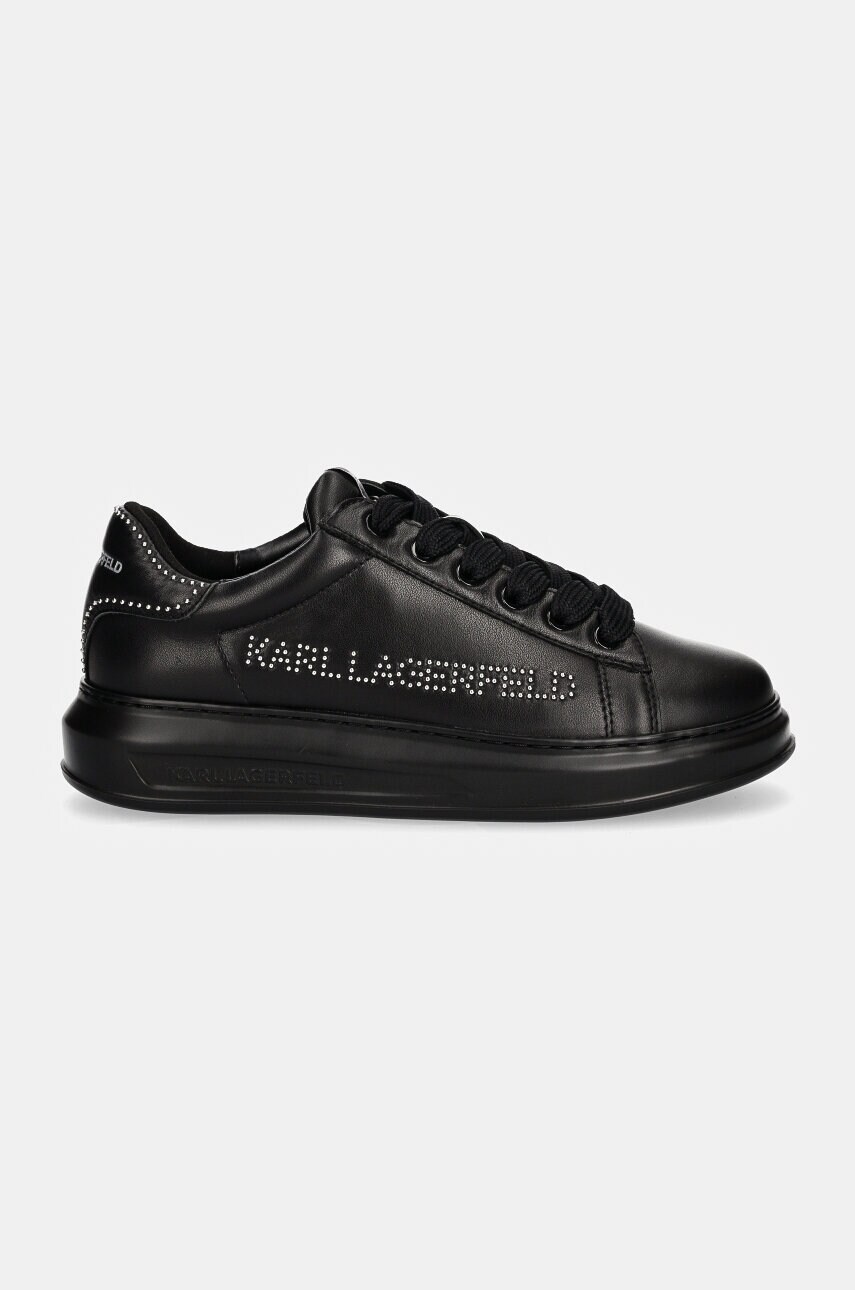 Шкіряні кросівки Karl Lagerfeld KAPRI MENS колір чорний KL52567